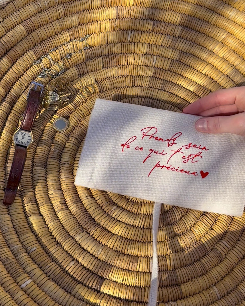 Trousse à bijoux de voyage - Modèle coeurs