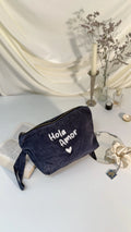 Pochette velours côtelé